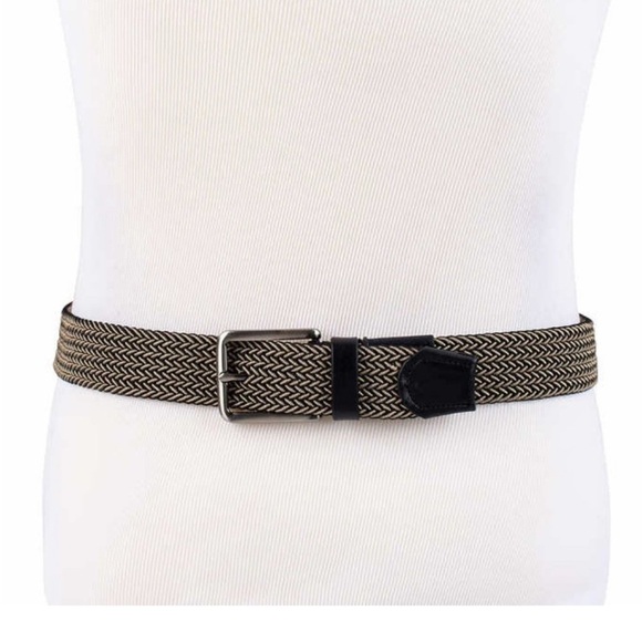Tommy Bahama Men's Black Khaki Stretch Belt Size L-XL - Picture 1 of 6